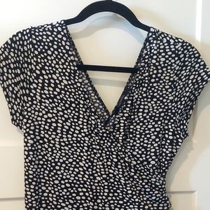 TWO Chadwicks Dresses, Faux Wrap Style and Shirred Waist